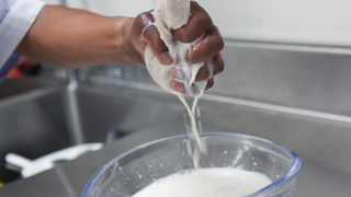 How is almond milk made?